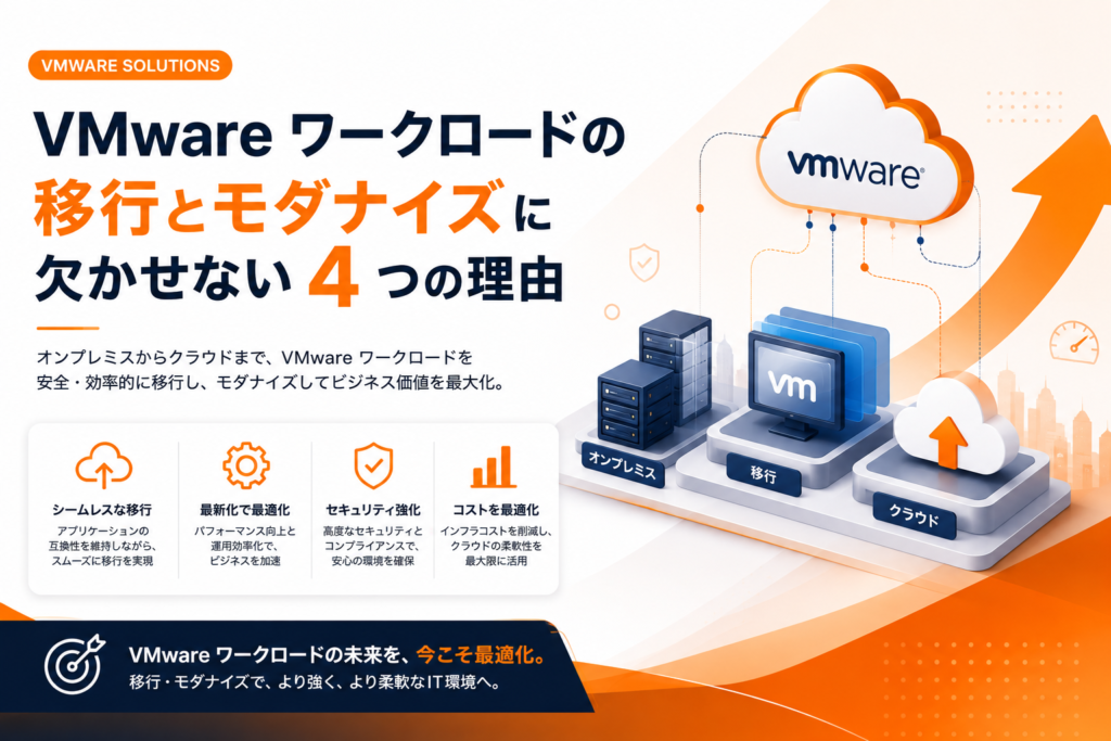 VMware ワークロードの移行とモダナイズに欠かせない 4 つの要点